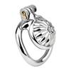 LEZEE Male Chastity Cage Device Chastity Belt Metal Penis Cages Urethra Lock With Penis Ring Invisible Cock Lock BDSM Toys