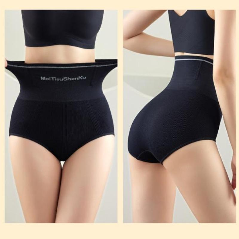 Solid Color Cotton High Waist Abdomen Briefs Hip Lifting Body Shaper New Fashion Panties Cotton Antibacterial Underwear Sexy Underpants Lingerie