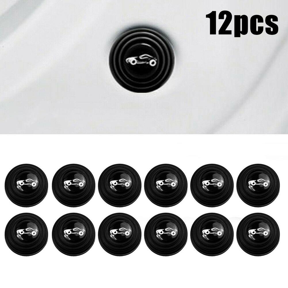 Door Anti-Collision Pad 12 PCS 2.8cm/1.10 Inch Accessories Black