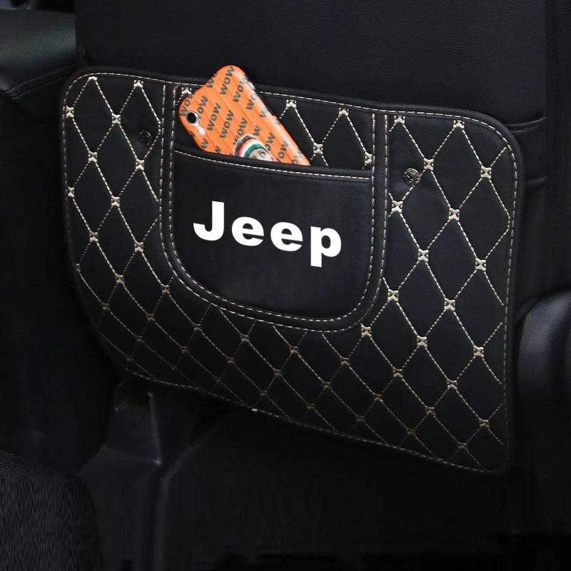Для Jeep 1 шт. Защита спинки автомобильного сиденья Антипинающая накладка Для Jeep Wrangler Renegade Compass Grand Cherokee Patriot Rubicon Li