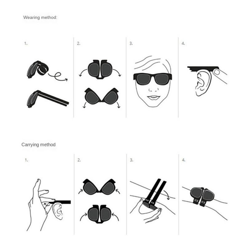 Новый браслет-защелка зеркало для запястья велосипедный браслет европейские и американские складные солнцезащитные очки солнцезащитные очки персонализированные очки кольцо-защелка
