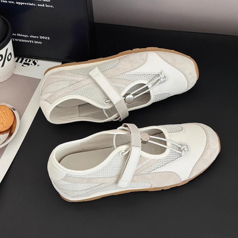 Балетки в стиле ретро, нишевые туфли Мэри Джейн для женщин, летние, тонкие, дышащие сетчатые, универсальные, легкие туфли на доске