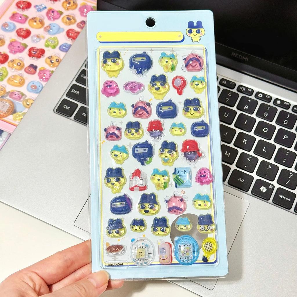 2026 Tamagotchi Stickers Cartoon Creative Peripheral Phone Case Transparent Sticker Hand Account Material Friend Birthday Gift