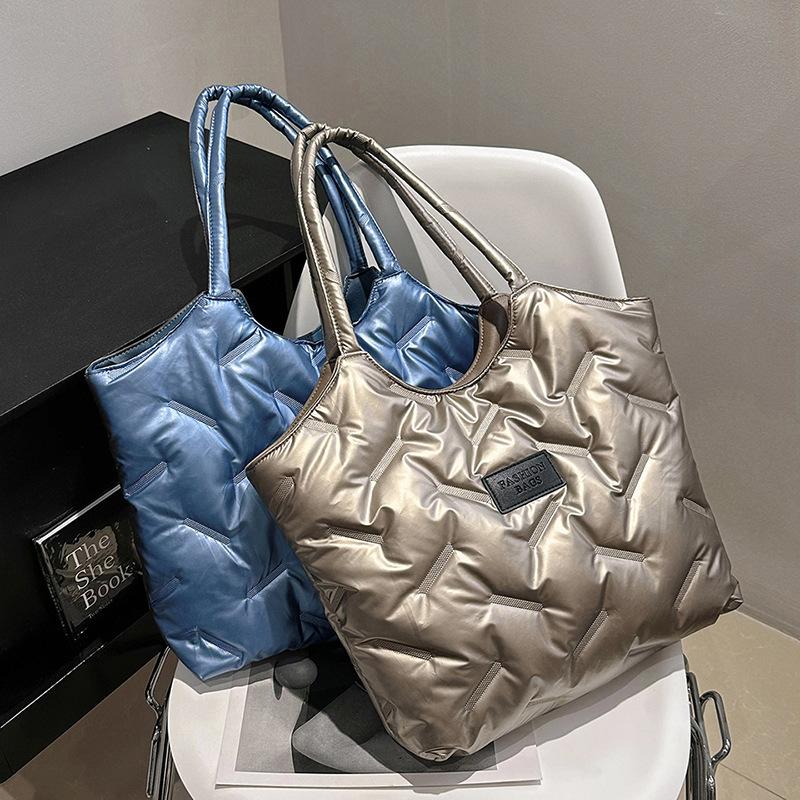 Large Capacity Bag Women's Tote Bag Lightweight Cotton Shoulder Bag Handbag