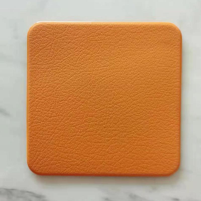 Leather Placemats Non-Slip Heat Insulation Placemats Table Mats Household Table Mats Waterproof Hotel Western Food Mats Coasters