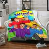 Wiggles Blanket Soft Warm Cozy Great for Livingroom Office Sofa All-Season Use Modern Style Perfect Gift for Relatives and Friends