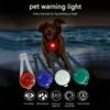 Night Safety Dog Collar Glowing Pendant Led Flash Light Pet Leads Accessories Glow In The Dark Bright Necklace Dog Collar