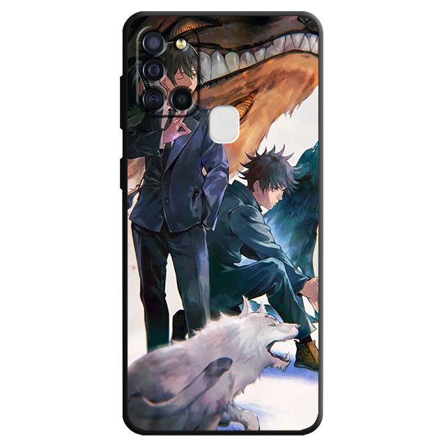 Мягкий чехол из ТПУ для Samsung Galaxy A50 A03s A04s A10s A03 Core A04 A02s A10 A20e A70 A40 A02 A01, чехол с рисунком «Человек из бензопилы» в стиле аниме