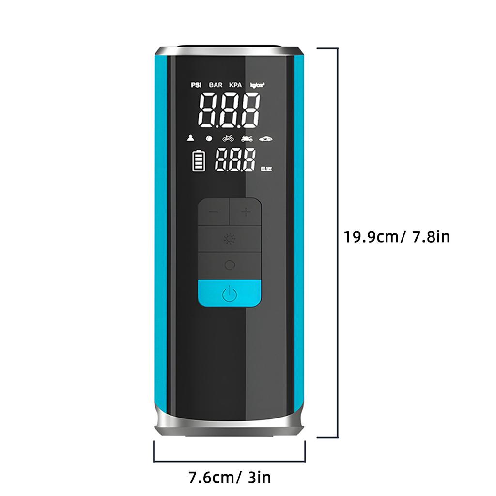 Уличный насос для накачивания шин Портативный беспроводной воздушный насос для автомобильных шин Велосипедных шин Плавательных колец Баскетбола