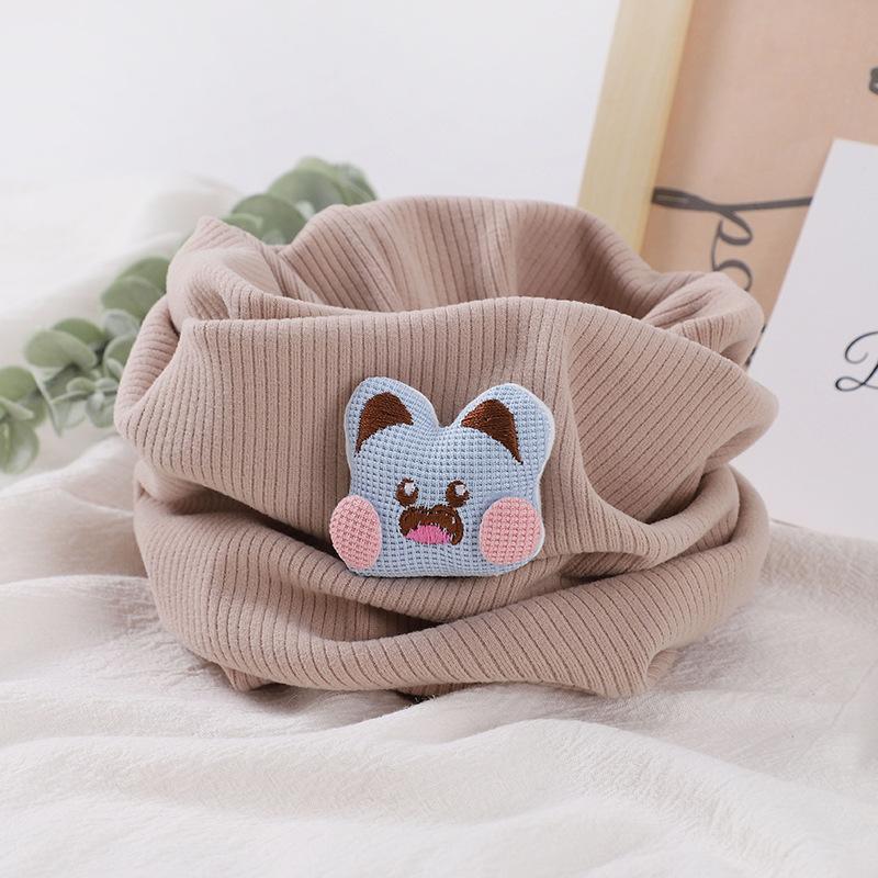 Приятный для кожи осенне-зимний универсальный утолщенный детский плюшевый шейный платок для школьников детский шарф