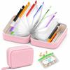 A8 Waterproof Pill Organizer Set, Twice-Daily Large Pill Organizer for Seven Days, Pill Storage with 14 Color-Coded Pouches,