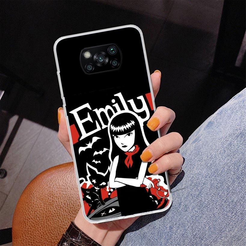 Comics Emily The Strange Phone Case For Xiaomi Poco X7 X6 X5 Pro F7 Ultra Redmi 15C 15 13C 13 12C 12 10 10A 10C 9 9A 9C 9T Cover