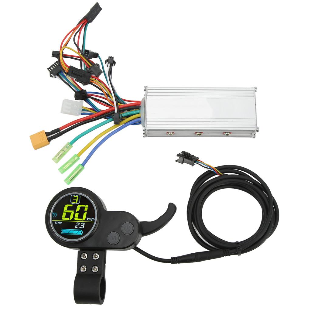 Brushless Controller Kit 48V 60V 500W Electric Motor Controller LCD Display Kit for Electric