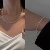 Блестящий сверкающий набор ожерелья и браслета для женщин и девушек, минималистичная цепочка на ключицу с покрытием, ювелирные аксессуары «Звездное небо»