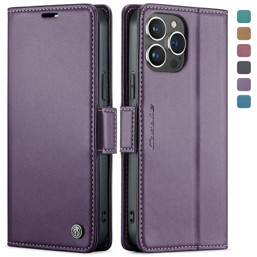 CaseMe Wallet Leather Case for iPhone 15 Pro Max 15 Plus 14 Pro Max 13 12 11 Book Wallet case Magnetic Phone case for iPhone 15