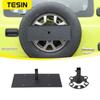 TESIN Car Rear Spare Tire License Plate Mount Bracket Holder For Jeep Wrangler JK TJ Suzuki Jimny JB74 2007-2023