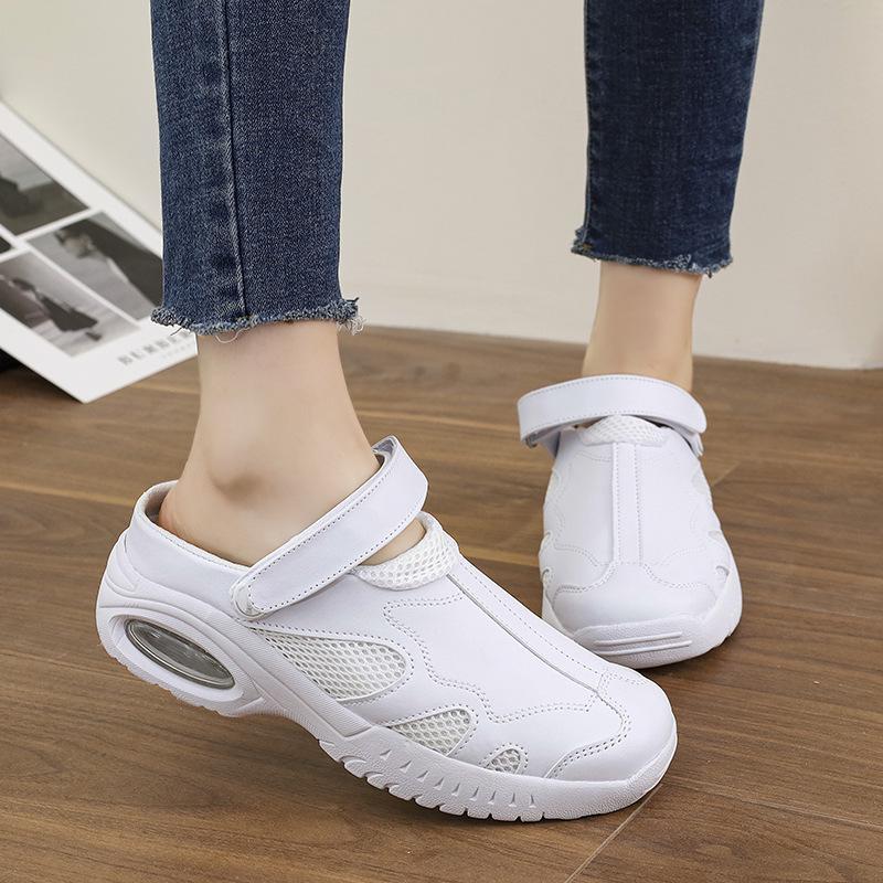 Women's Size 49 Soft Sole Breathable Non-Slip Flat Medical Nurse Shoes - Comfortable, Deodorizing, and Cross-Border Usage