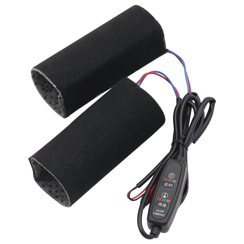 Heating Hand Grip Cover 9-15V With Three-Gear Temperature Control And Timer Switch