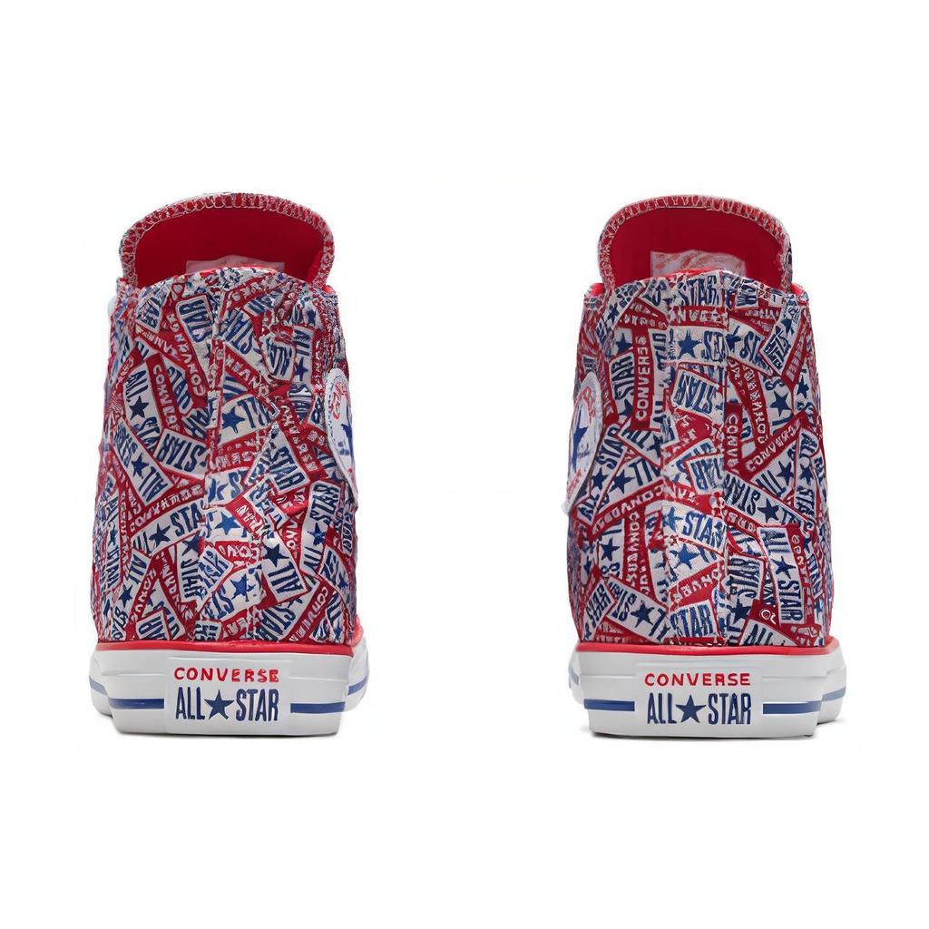 Converse Chuck Taylor All Star Удобные Модные Высокие Кеды из Канваса Унисекс Красные 166828C