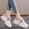 Dad Shoes Women's New Summer and Autumn Mesh Thin Breathable Casual Platform Elevator Wild Soft Sole Sneakers