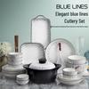 Baizi'en Underglaze Ceramic Dinnerware Set