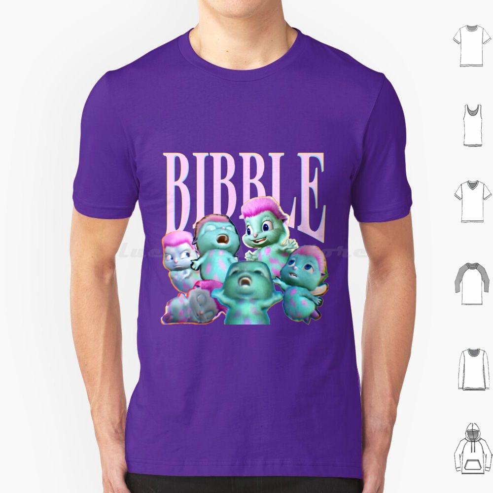 Футболка BibbleCollage 6XL Хлопок Крутая Футболка Один Биббл в День Держит Депрессию Подальше Биббл ФейриТопия Мем Фильмы ФейриТопия