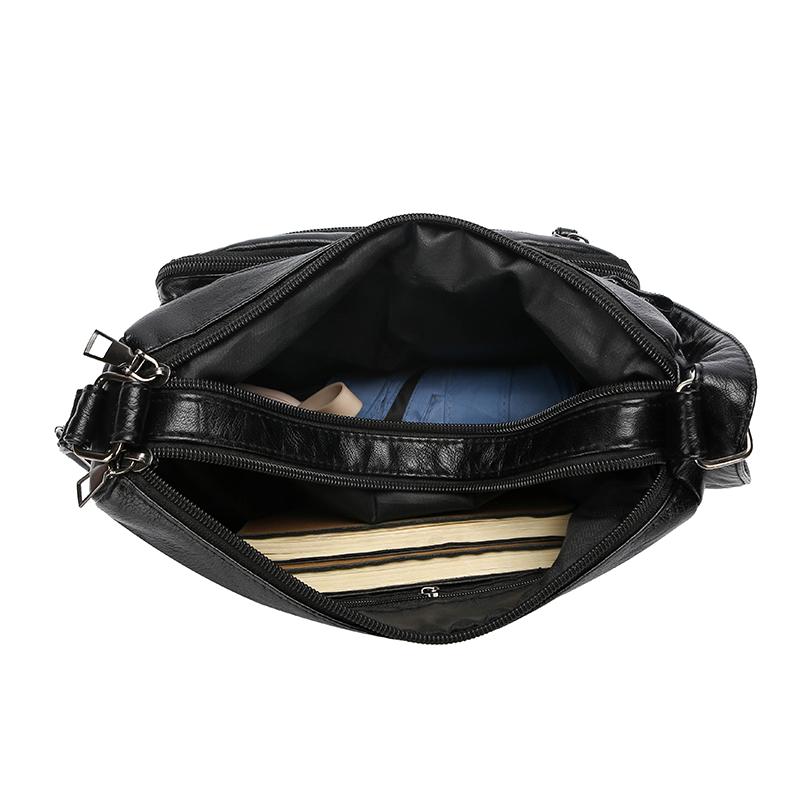 Женская многокарманная стеганая многослойная сумка через плечо AVE