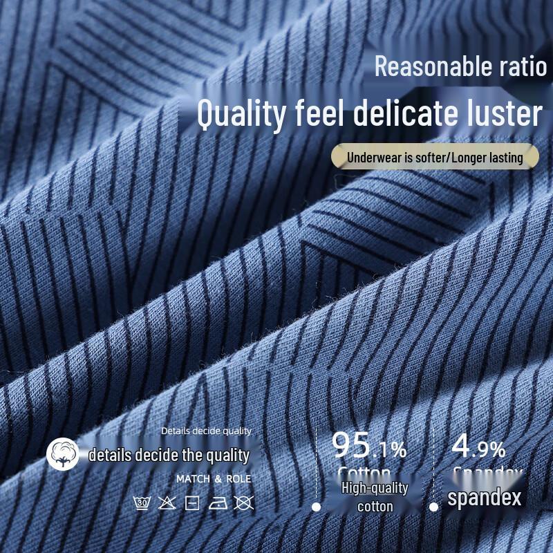 LANGSHA Мужские боксеры-брифы из антибактериального хлопка 7A