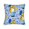 Pillow Cover SSimpsons Family Haunted House Halloween  Vintage Pillow Case For Sofa Bedroom Home Decor Pillowcases