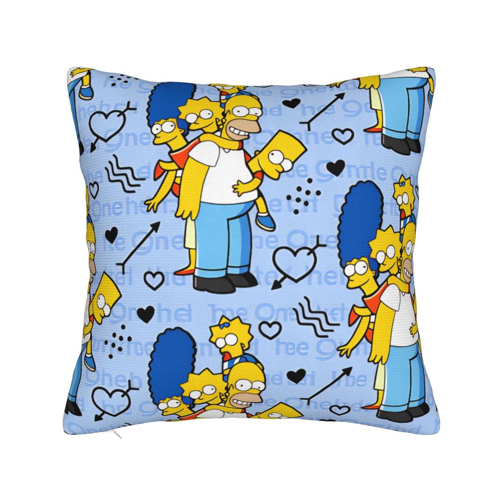 Pillow Cover SSimpsons Family Haunted House Halloween  Vintage Pillow Case For Sofa Bedroom Home Decor Pillowcases