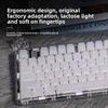 Custom KCP Lactose Translucent Frosted Keycaps, Original Profile Full Set, White Mechanical Keyboard Base Replacement Keycap Kit