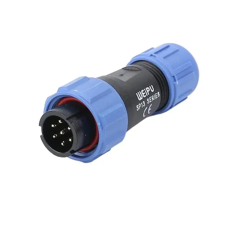 WEIPU SP13 SP1310/P SP1312/S Waterproof IP68 Male Plug Female Socket Aviation Connector Adapter Panel Mount 2 3 4 5 6 7 9 Pin
