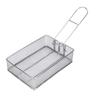 Fry Basket with Foldable Detachable Handle Multifunctional Stainless Steel Fine Mesh Frying Basket for Frying Food