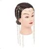 Golden Rhinestone Head Chain Long Tassel Tassel Hair Accessories Women's Hair Jewelry