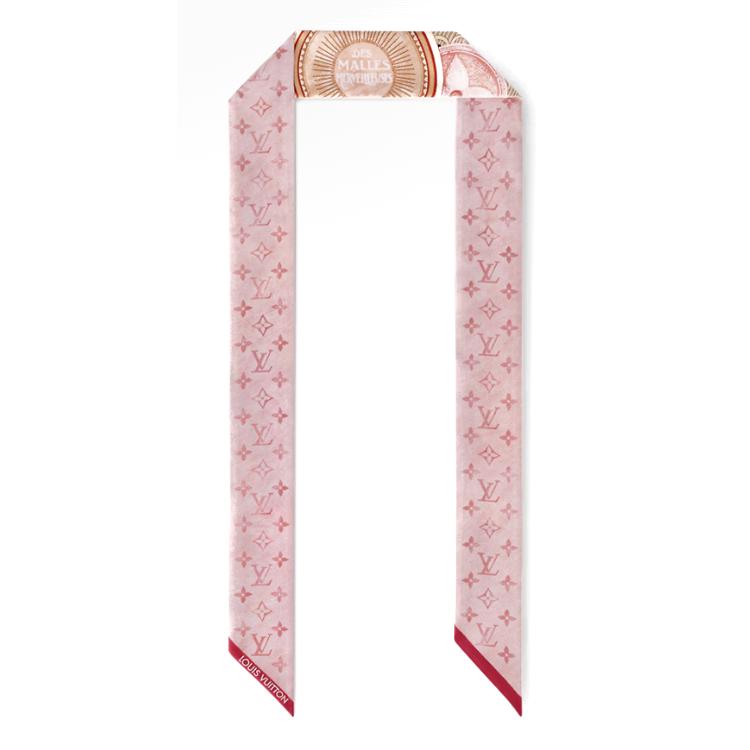 Louis Vuitton Printed Silk Headband Women accessories Pink M90873