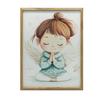 Little Angel's Prayer Little Angel's Prayer, 40X50 Cm, Gold Aluminum Frame, 230 Gsm Matte Paper