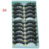 Hanmdade Wispies Lashes Natural 3D Faux Mink Hair Lash Extension Tools Thick Long False Eyelashes