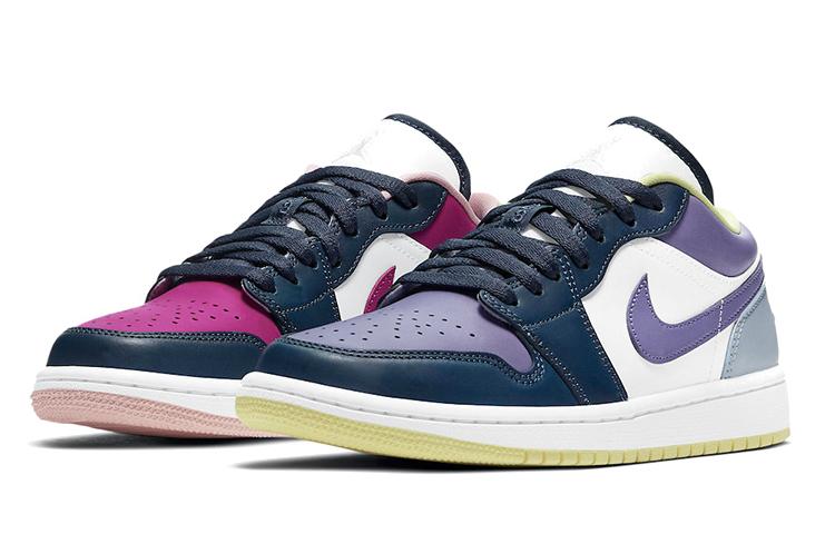Air Jordan 1 Low Se 'Несочетающиеся Фиолетовый Малиновый' Женские DJ4342-400