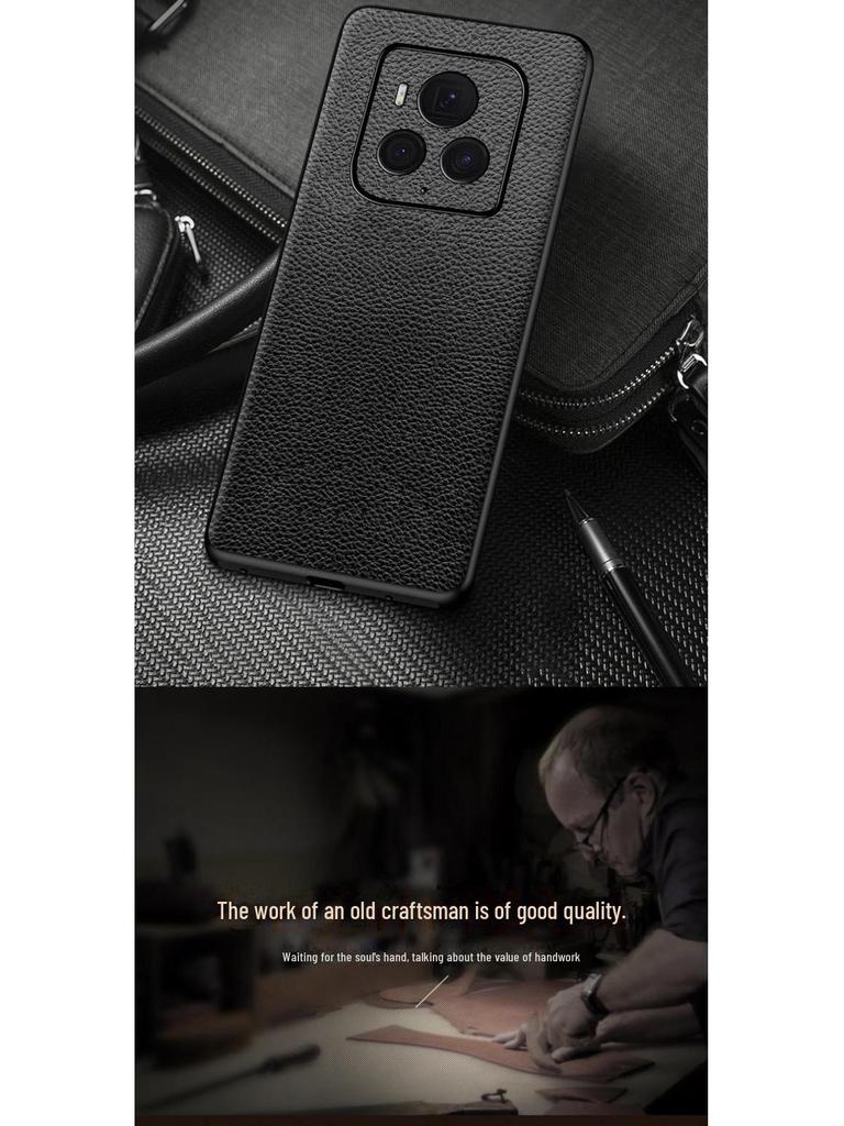 Чехол Honor Magic6 Ultimate Edition из натуральной воловьей кожи с полным покрытием