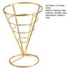 Ice Cream Cone Holders Stainless Steel French Fries Stands Food Cone Display Stand for Individual Waffle Pizza Charcuterie Kitchen Restaurant Party