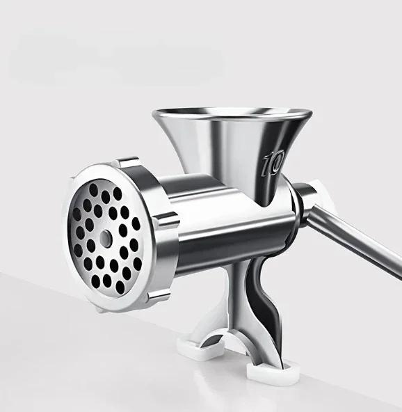 Stainless Steel Manual Meat Grinder Noodle Sausage Making Machine Food Processor Home Kitchen Cooking Tools Kitchen Gadgets