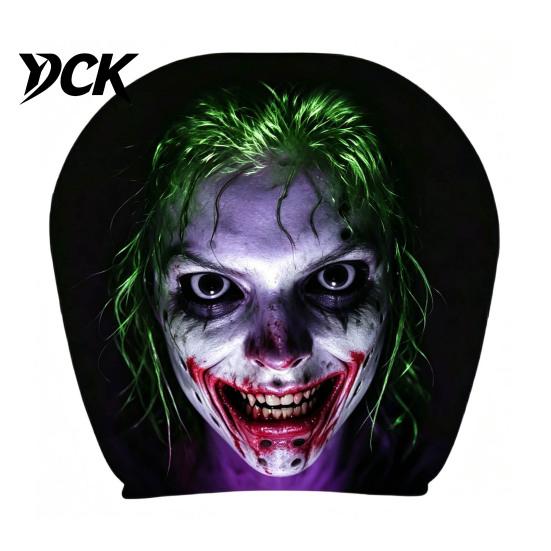 Removable Headrest Protector Universal Car Cover, Scary Face Protective Seat Cover for Most Vehicles, Easy to Install Automotive Interior Accessories