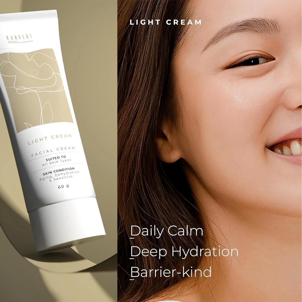 Kanpeki Light Facial Cream Counteracts Signs of Ageing - 60g