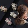Elegant Rhinestone Butterfly Hair Claw: Medium-Sized High-End Accessory for Hairpin Bangs and Back-of-Head Styles