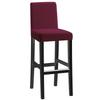 Long Plaid Jacquard Chair Cover Stretchable Seat Cover for Home Hotel Restaurant Dining Chairs