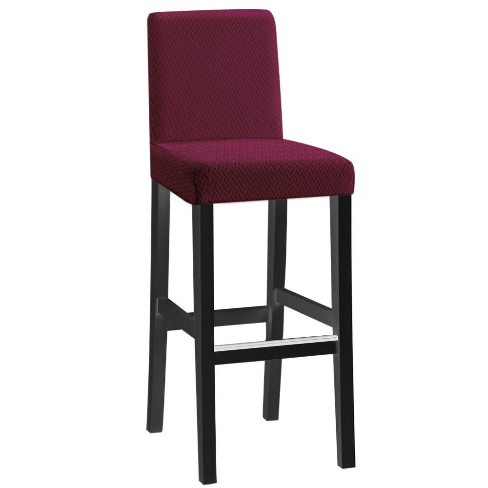 Long Plaid Jacquard Chair Cover Stretchable Seat Cover for Home Hotel Restaurant Dining Chairs