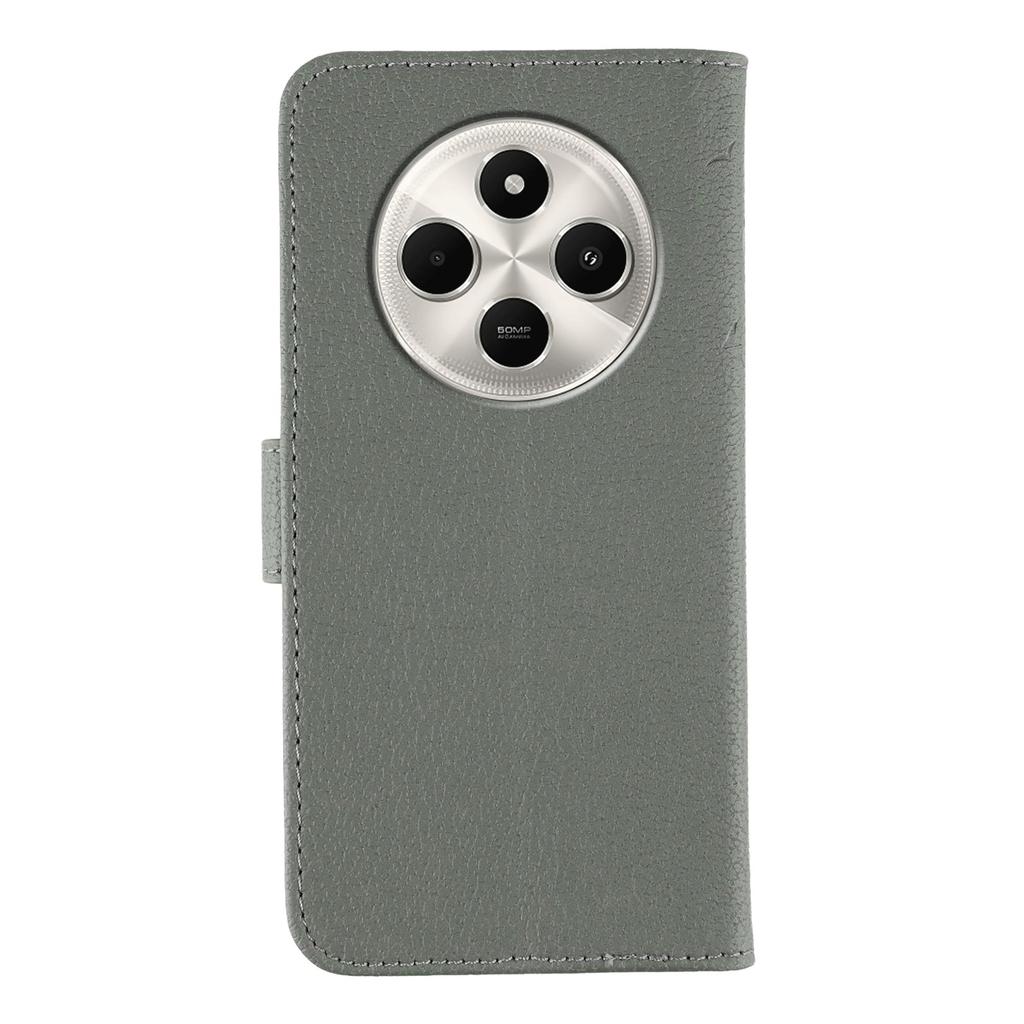 Phone Case For Xiaomi Poco C75 4G/Poco M7 5G/Redmi 14C 4G/14R 5G Feather Imprint PU Leather Wallet Cover