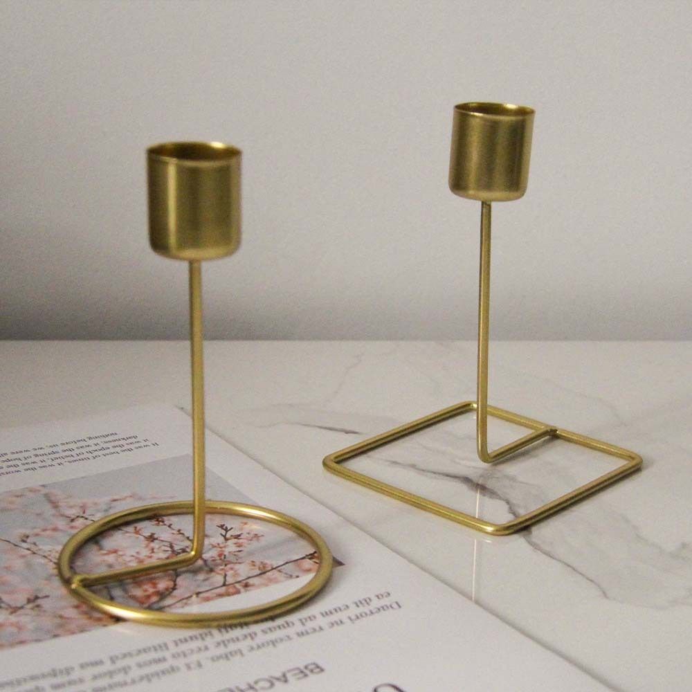 Exquisite Metal Candlestick Iron Art Single Head Candlestick Gold Candle Holders  Home Decor