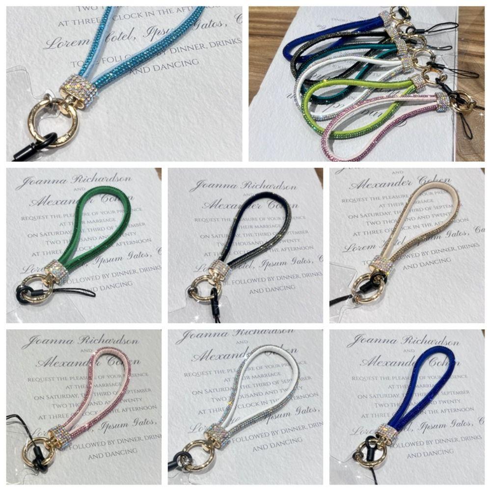 Ручной блестящий шнурок для телефона со стразами, подвесной шнур, цепочка для мобильного телефона, подарок для девочек на Новый год