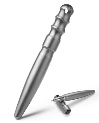 TIMULTI Титановая шариковая короткая металлическая мини EDC карманная ручка с брелоком Ручка, Ручка, Брелок, Ручка, (KP4, Матовый/94мм)